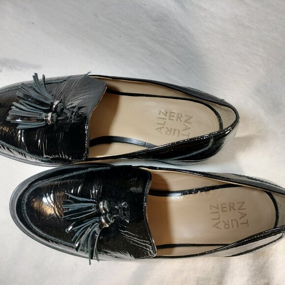 Naturalizer Black Patent Leather Loafers - Picture 3 of 9